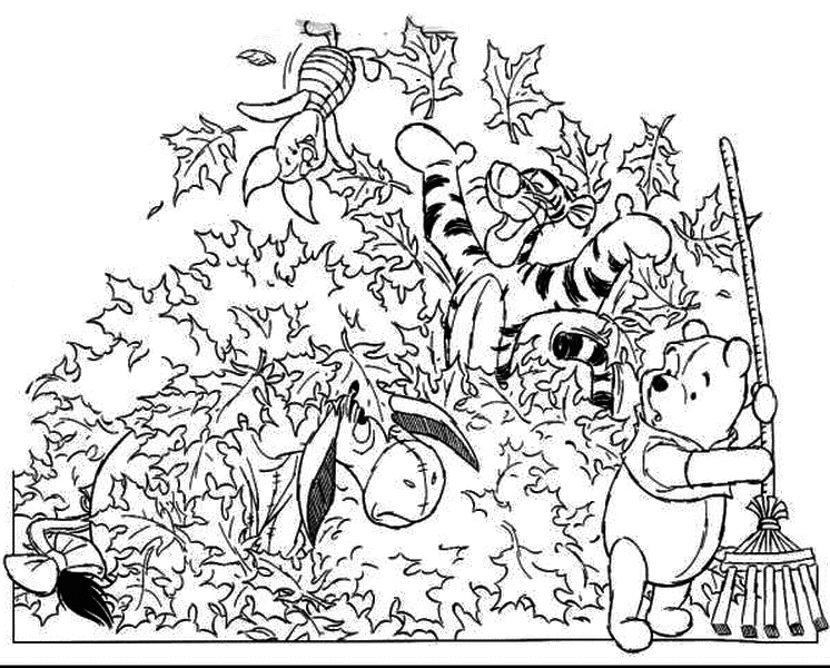 fall cartoon coloring pages - photo #11