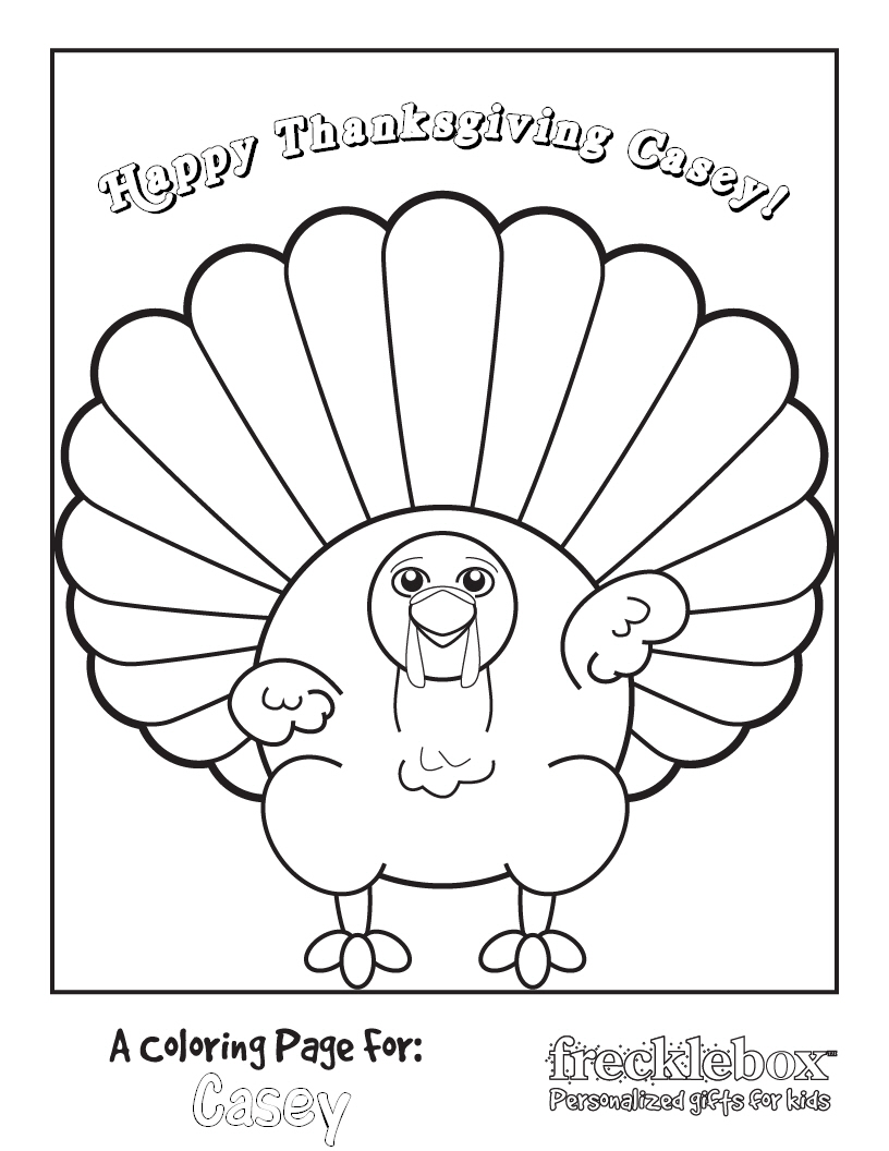 a sign that says thanksgiving coloring pages - photo #28