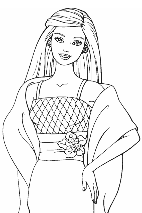 Download Barbie Coloring Pages - Z31