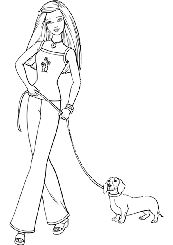 Download Barbie Coloring Pages - Z31