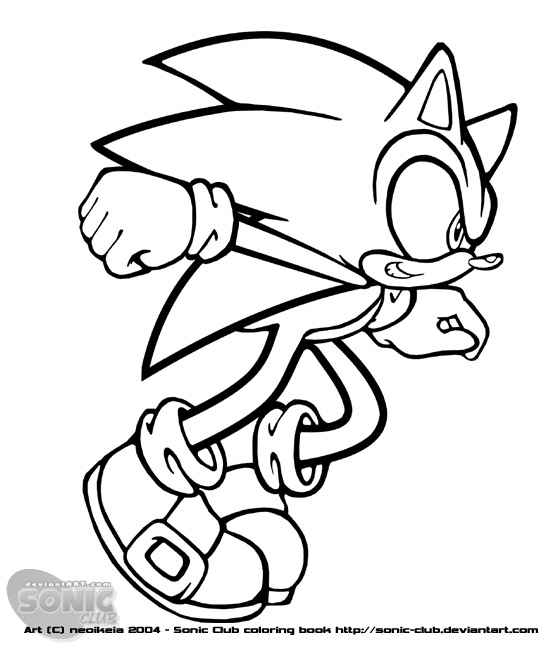 Shadow Sonic Coloring Pages